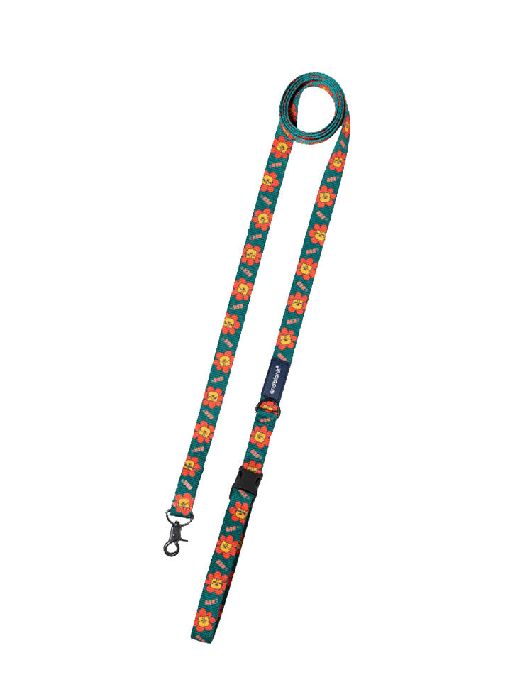 Flower Lion Leash - Green