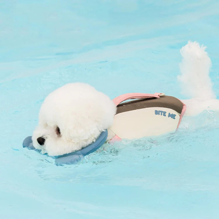 BITE ME Aqua Bear Dog Life Jacket