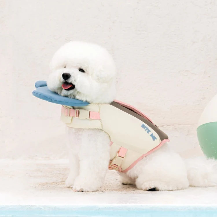 BITE ME Aqua Bear Dog Life Jacket