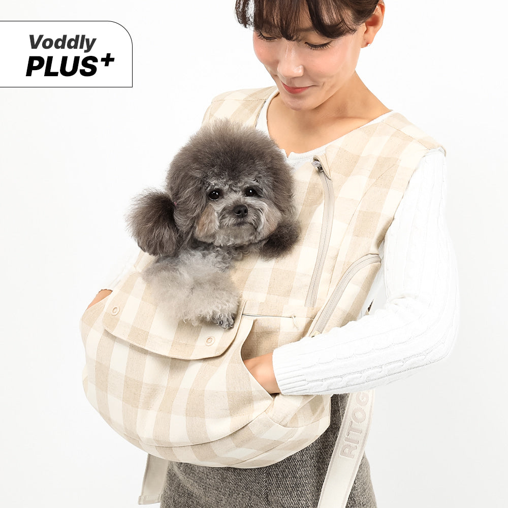 Ritogato Voddly Plus Front Bag - Linen Check