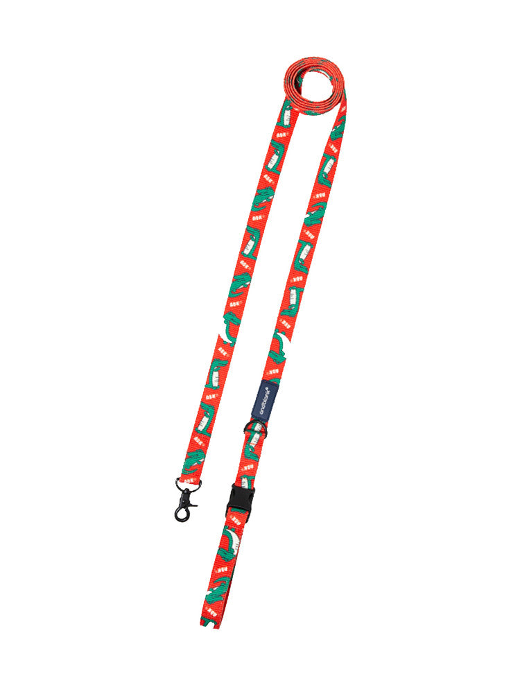 Lazy Crocodile Leash - Tangerine