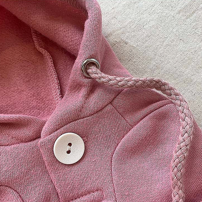 Anorak Hoodie Top - Pink