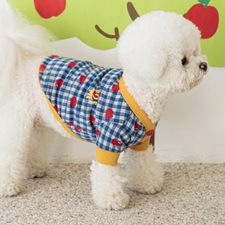 Apple Shuffle Cardigan - Blue 2XL