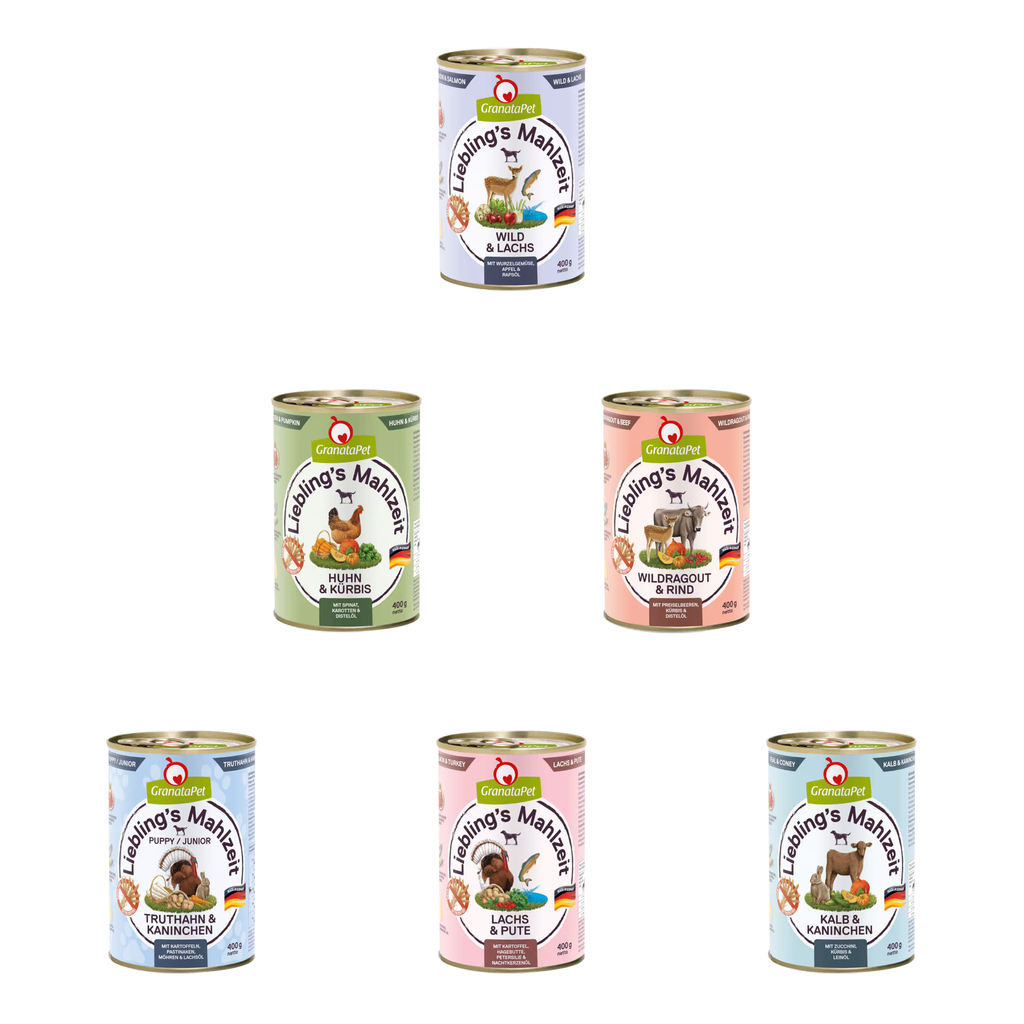 GranataPet Lieblings Mahlzeit Multipack 3 (6 x 400g)